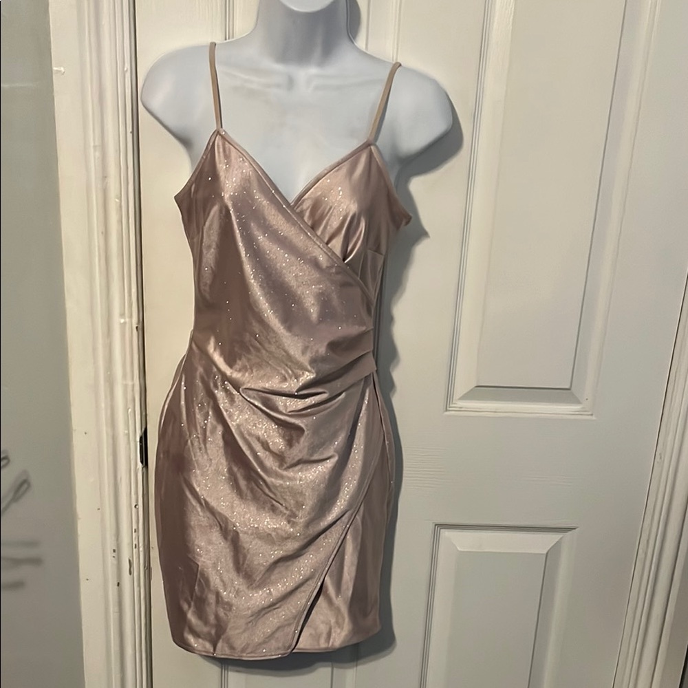 Emerald Sundae Elegant Satin Slip Dress